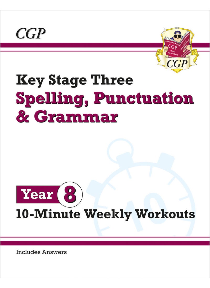 null - KS3 Year 8 Spelling, Punctuation and Grammar 10-Minute Weekly Workouts - Image 1