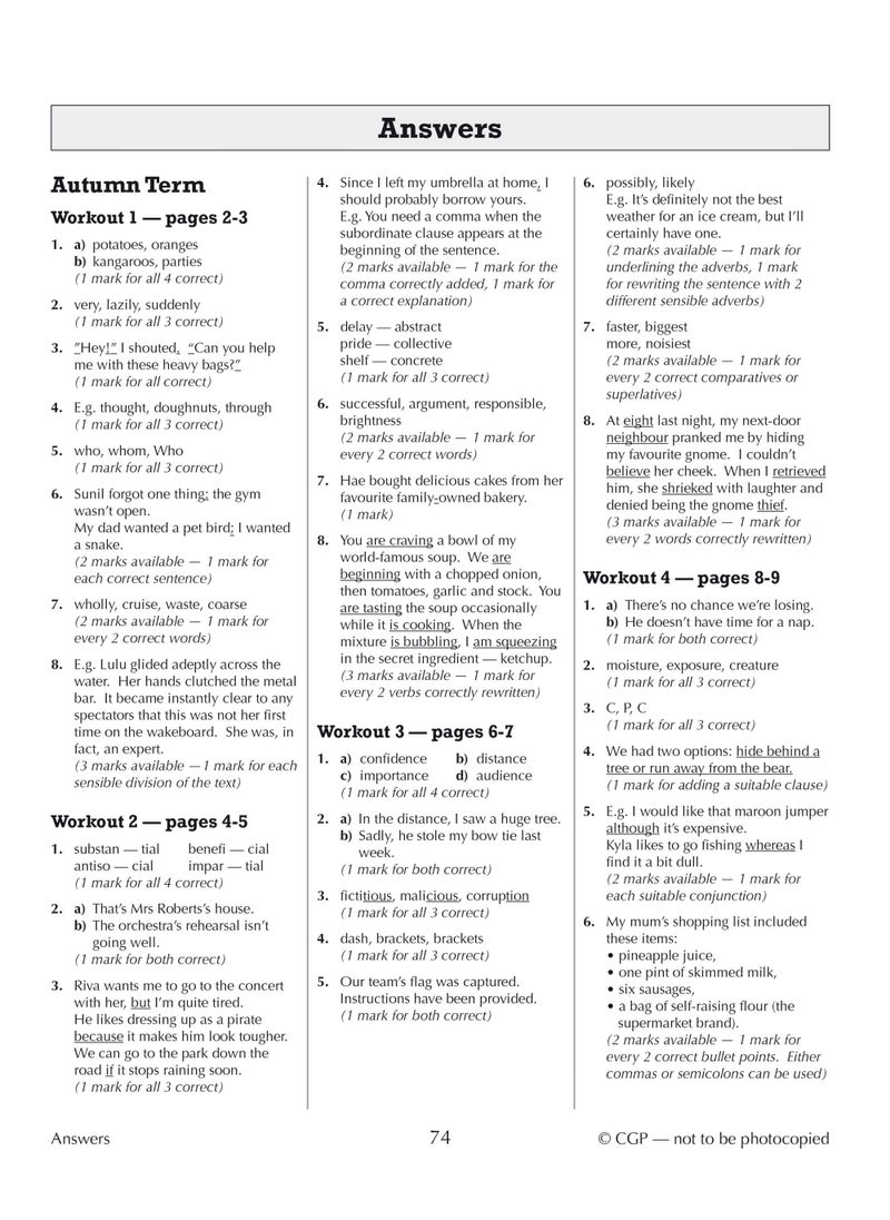 null - KS3 Year 8 Spelling, Punctuation and Grammar 10-Minute Weekly Workouts - Image 1