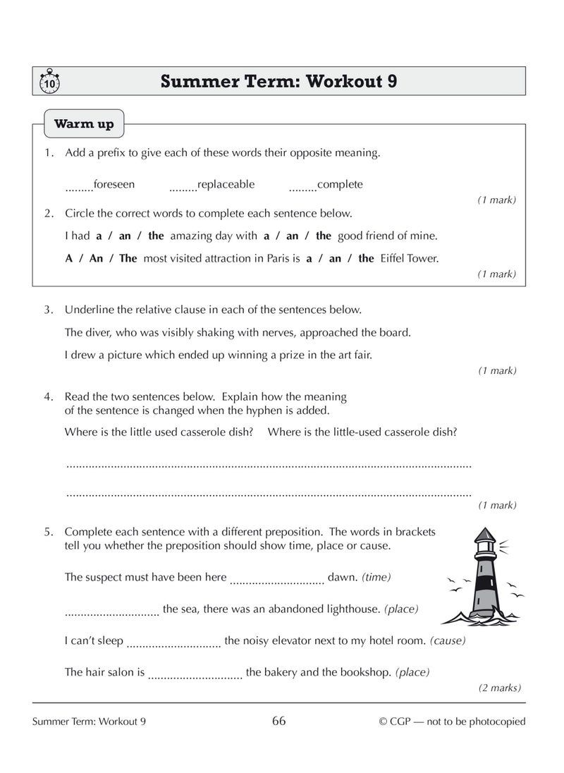 null - KS3 Year 8 Spelling, Punctuation and Grammar 10-Minute Weekly Workouts - Image 1