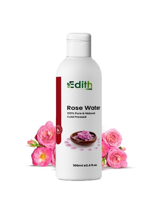 Edith Natural's GULABJAL-Blossom with Radiance: Pure Rose Water - Natural Toner and Hydrating Mist for Skin and Hair"-100 ml - Image 1