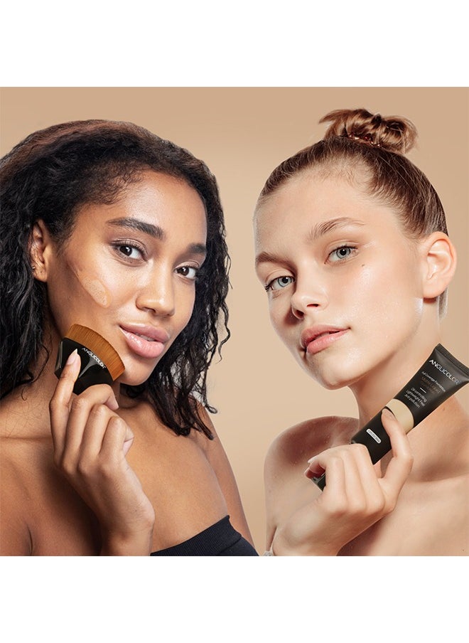 Anglicolor - Matte Oil Control Concealer Foundation Flawless Soft Long Lasting Foundation Makeup,Waterproof Full Coverage Face Makeup Strong Concealer Foundation For Oily Acne Skin 103 - Image 1