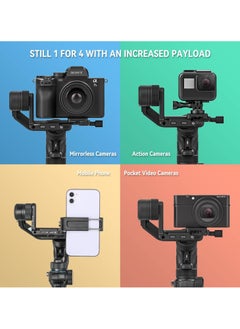 FeiyuTech FeiyuTech Scorp 3-Axis Handheld Gimbal Stabilizer Handle Grip for DSLR Camera with Display Screen Simplified Version  - Image 4