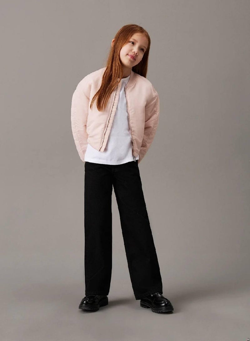 Calvin Klein Jeans Satin Bomber Jacket - Image 4