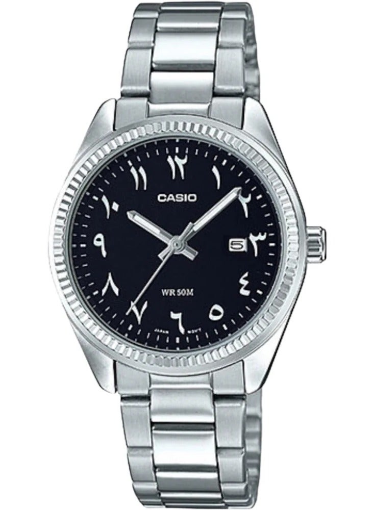 CASIO Woman's Standard Analog Black Dial Wrist Watch LTP-1302D-1B3 - 30.2MM