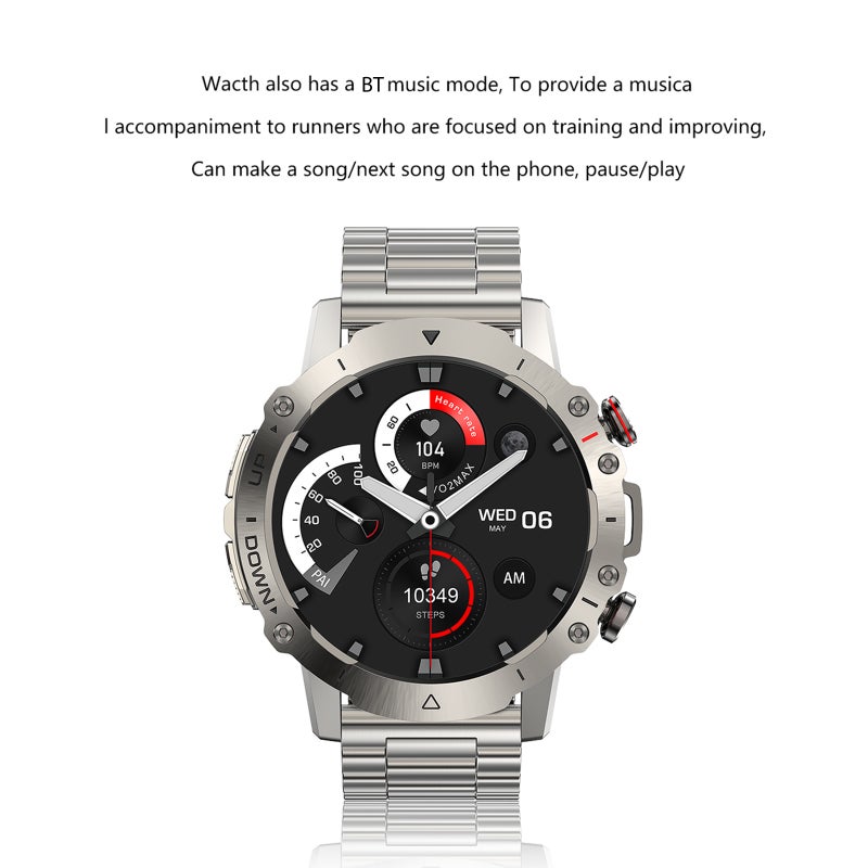 ELF3 Smart Bracelet Sports Watch 1.39-Inch TFTFullTouch Screen Fitness Tracker IP67 Waterproof  BT Call Blood Oxygen/Sleep/Heart Rate Monitor Multiple Sports Mode Notification/Call/Sedentary Reminder - Image 3