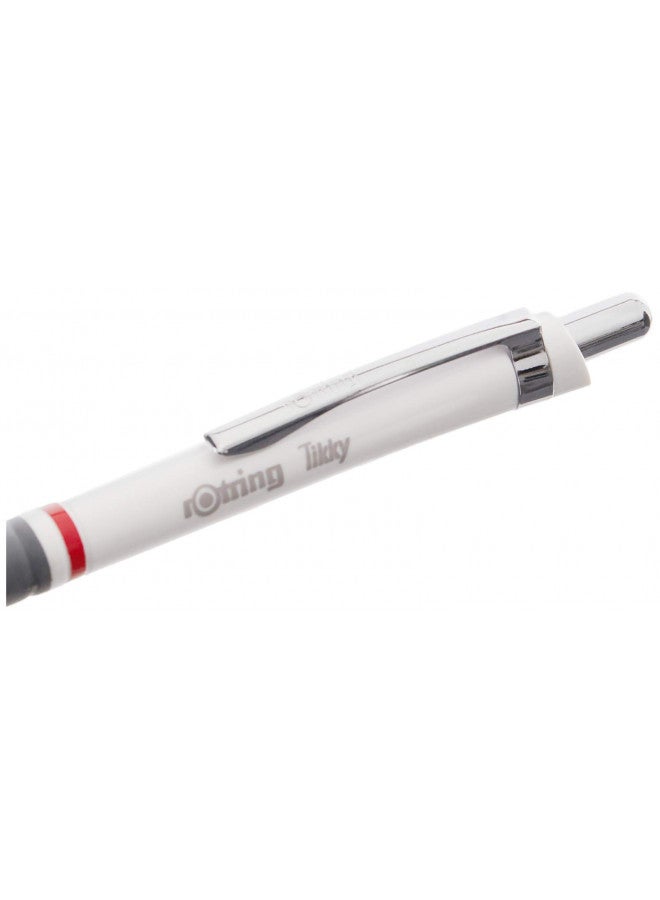 rOtring Tikky Ballpoint Pen, Medium Point, White Barrel, Blue Ink (1904718) - Image 4