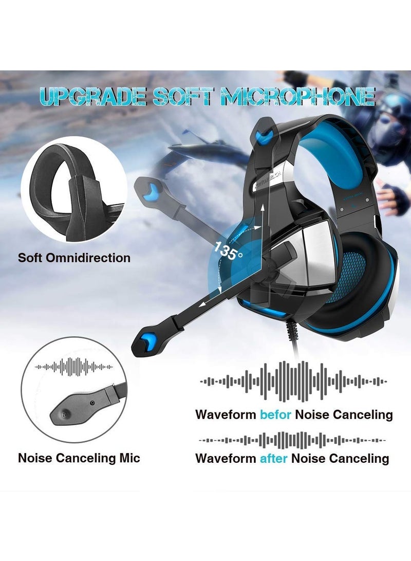 هنتر سبايدر سماعة رأس للألعاب فوق الأذن لأجهزة Xbox One، وPS4، والكمبيوتر الشخصي، وPS5، والهواتف المحمولة، وأجهزة الكمبيوتر المحمول، والكمبيوتر اللوحي - Image 3