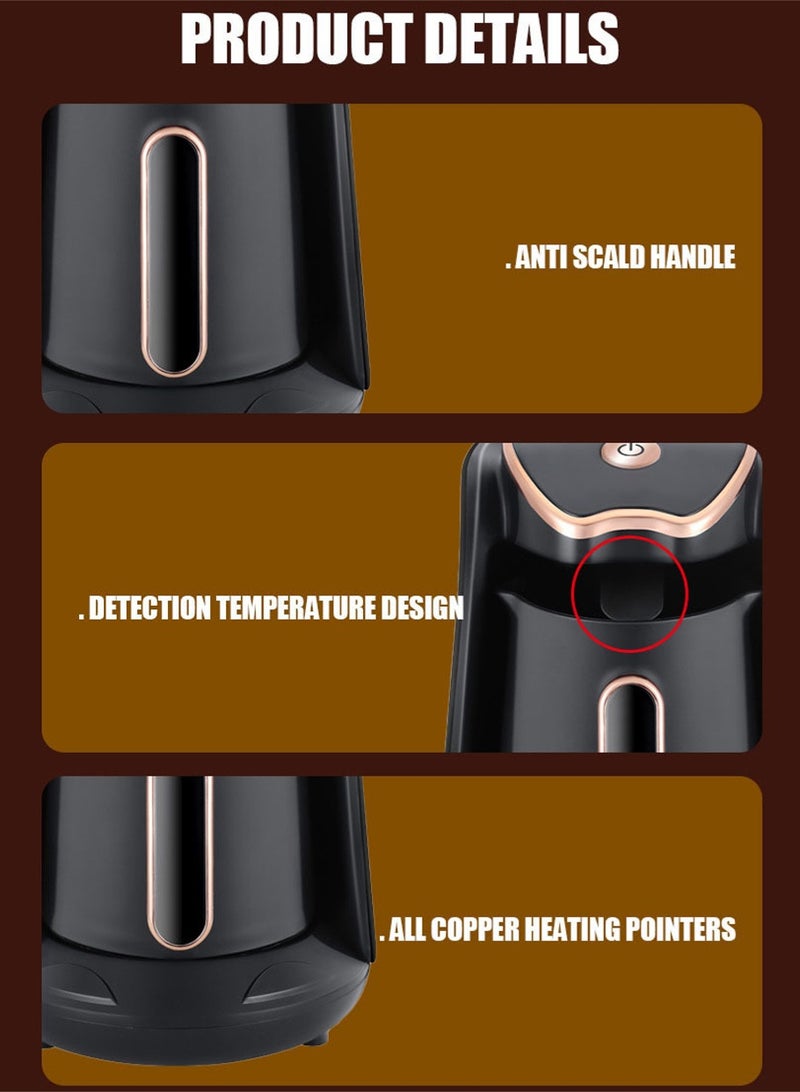 ليون هوم ماكينة قهوة تركية، وعاء قهوة كهربائي 600 واط 300 مل - Image 5