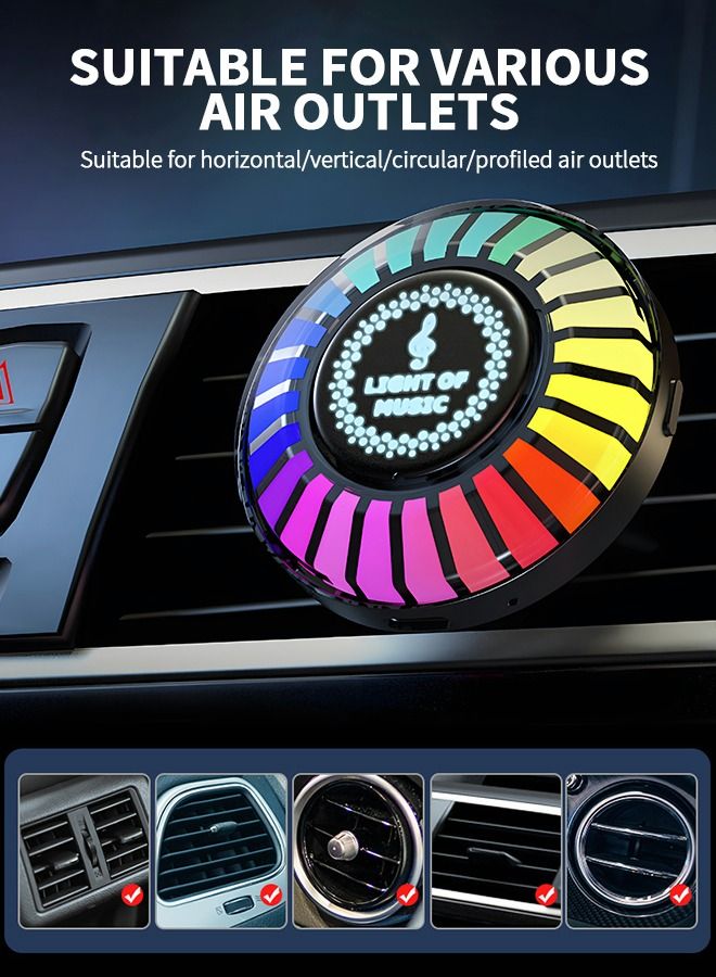 GROIC Smart RGB Light,Voice Activated Led Light,RGB Music Sync Light,Colorful Sound Pickup Ambient Lights with App Control for Car,Car Fragrance,Car Interior,Automobile Atmosphere Lamp - Image 5