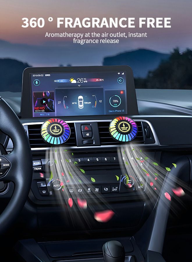 GROIC Smart RGB Light,Voice Activated Led Light,RGB Music Sync Light,Colorful Sound Pickup Ambient Lights with App Control for Car,Car Fragrance,Car Interior,Automobile Atmosphere Lamp - Image 4