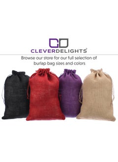CleverDelights CleverDelights 18" x 24" Burlap Bags - 20 Pack - 18x24 Inch Jute Burlap Drawstring Sacks  - Image 4