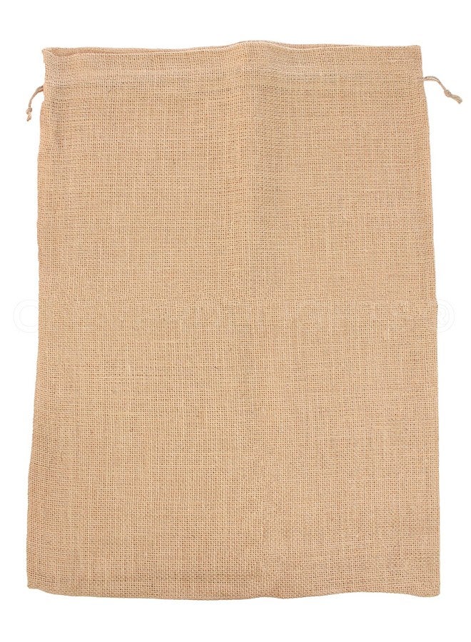 CleverDelights 18" x 24" Burlap Bags - 20 Pack - 18x24 Inch Jute Burlap Drawstring Sacks - Image 2