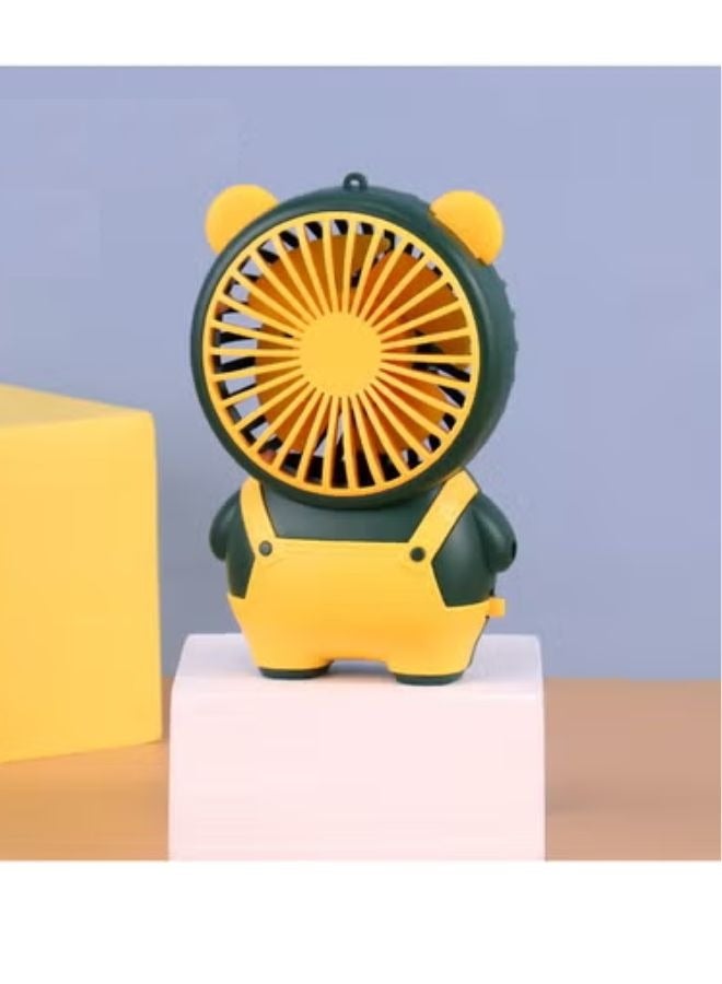 SMARTX Portable Summer mini handheld fan, Cartoon Hand Fan for Kids, USB Charging, 1-Speed Air Coolers, Personal Cooling Devices for All Ages Kids Girls Women Men Students - Image 1