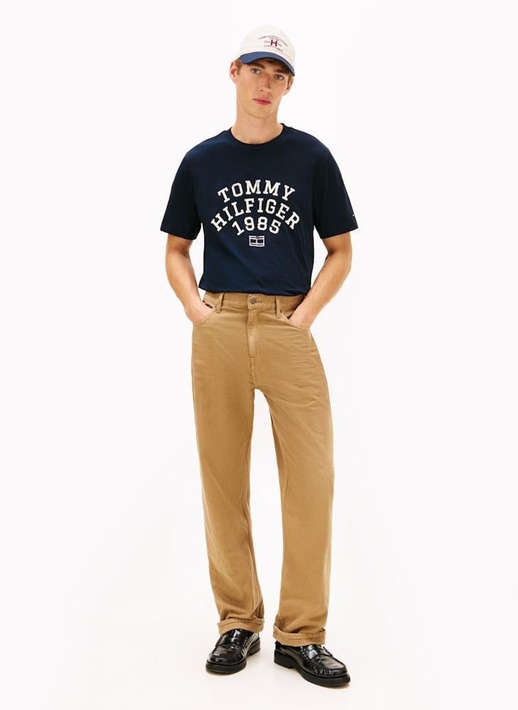 تومي هيلفيغر تيشيرت بياقة دائرية بشعار - Image 4