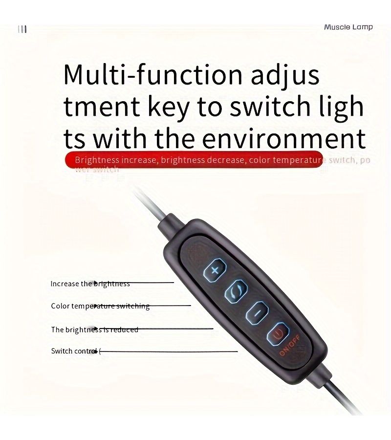 ضوء حلقة LED احترافي أسود قابل لتعديل السطوع مع حامل قابل لتعديل الارتفاع وحامل هاتف مزدوج للتصوير الفوتوغرافي، والسيلفي، وتدوين الفيديو، والمكياج، والبث المباشر، وإنشاء الفيديو، وإضاءة تعبئة محمولة. - Image 5