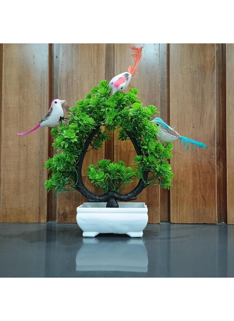 Generic Cherry Blossom Artificial Tree Plant for Living Room Office and Garden Design with Pot 