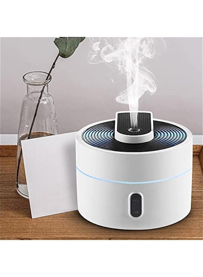 هوكور مرطب هواء بالموجات فوق الصوتية، سعة 220 مل، USB، أضواء ملونة، توقف تلقائي، هدية (أبيض) - Image 1
