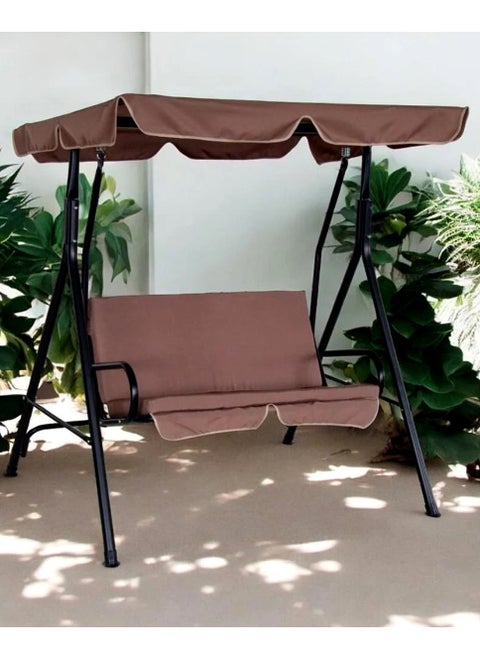 2-Seater Swing Patio with Weather Resistant  Adjustable Tilt Canopy