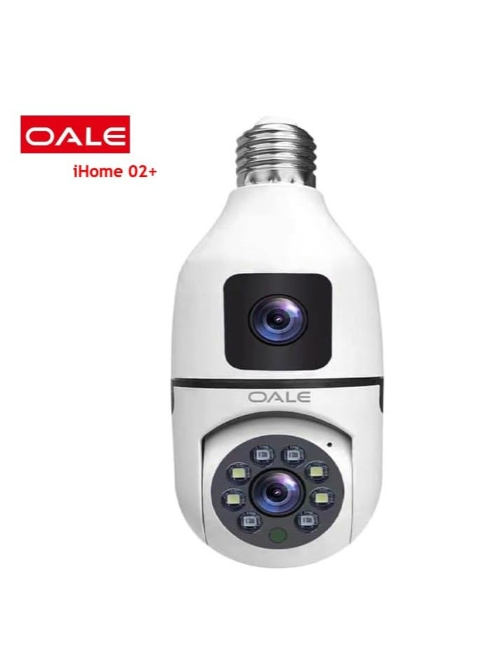 Wifi Security Camera Easy To View On Mobile ( CCTV ), Indoor & Outdoor | Home & Office, 2K Ultra HD, Dual Camera with Night Vision, 360° Full View, WiFi, Instant Alert, Bluetooth & WIFI Connection, Two Way Voice, Motion Detection