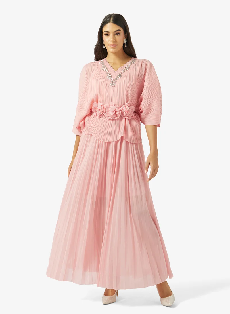 خزانة Pleated Top & Skirt Set