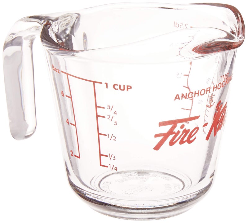 Anchor Hocking Fire-King Measuring Cup, Glass, 1-Cup - Image 1
