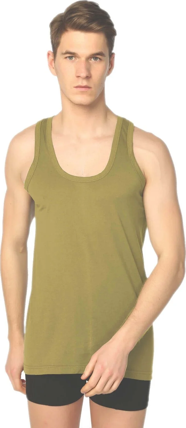 Seher Yıldızı Combed Cotton Colored Men's Undershirt