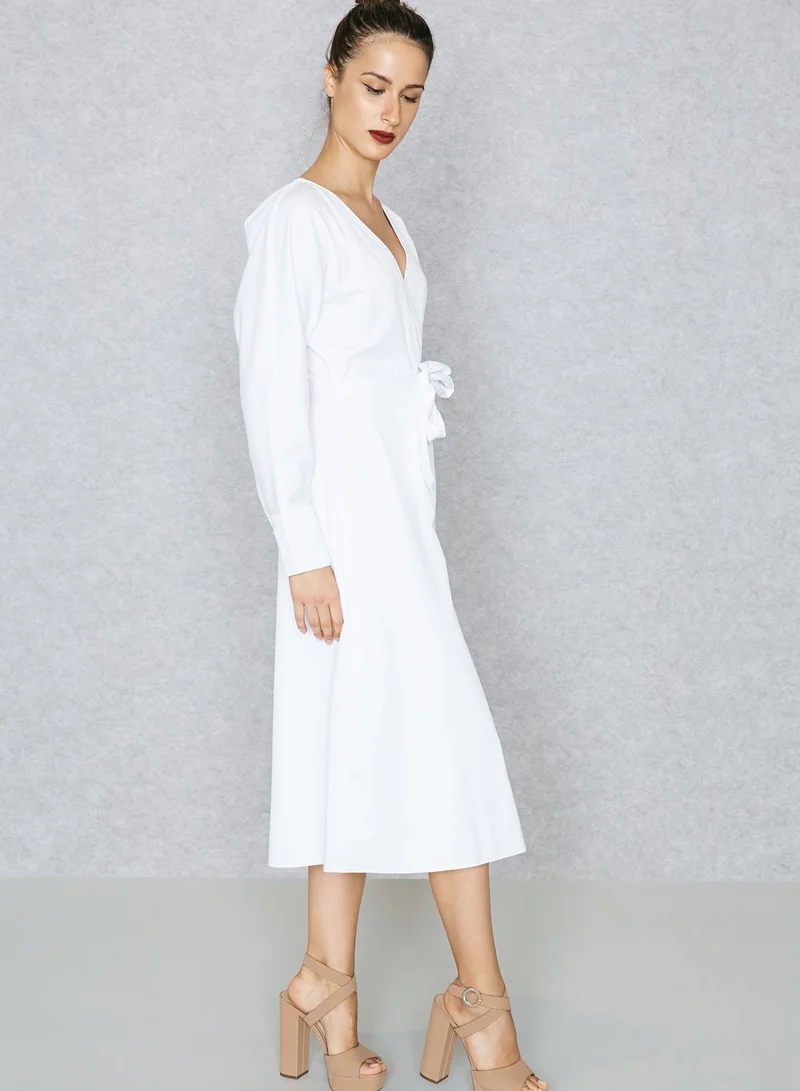 ELLA Wrap Front Tie Dress