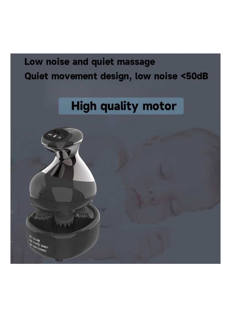 Generic Electric Scalp Massage, Rechargeable Wireless Portable Electric Scalp Massager, Waterproof Handheld Massager with 4 Massage Claws for Full-Body Massage, Stress Relax, Handheld Hair Scratcher  - Image 4