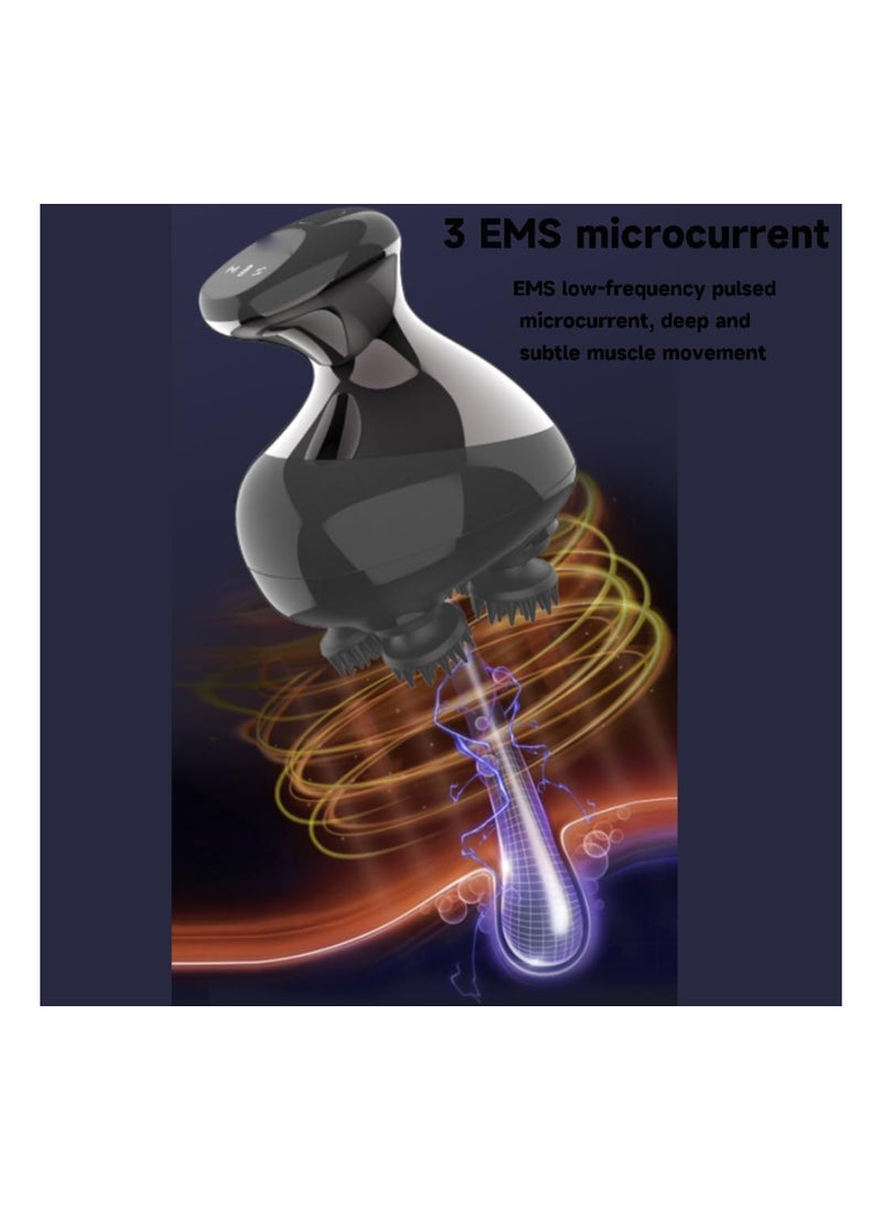 Generic Electric Scalp Massage, Rechargeable Wireless Portable Electric Scalp Massager, Waterproof Handheld Massager with 4 Massage Claws for Full-Body Massage, Stress Relax, Handheld Hair Scratcher  - Image 2