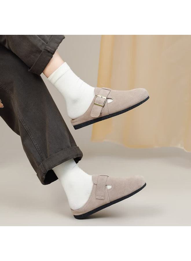 Daphne Women's Flat Shoes, Spring Season, Lightweight, Closed-toe Slippers, Sandals, Loafers, Women's Shoes, Gray, Size 36 - Image 4
