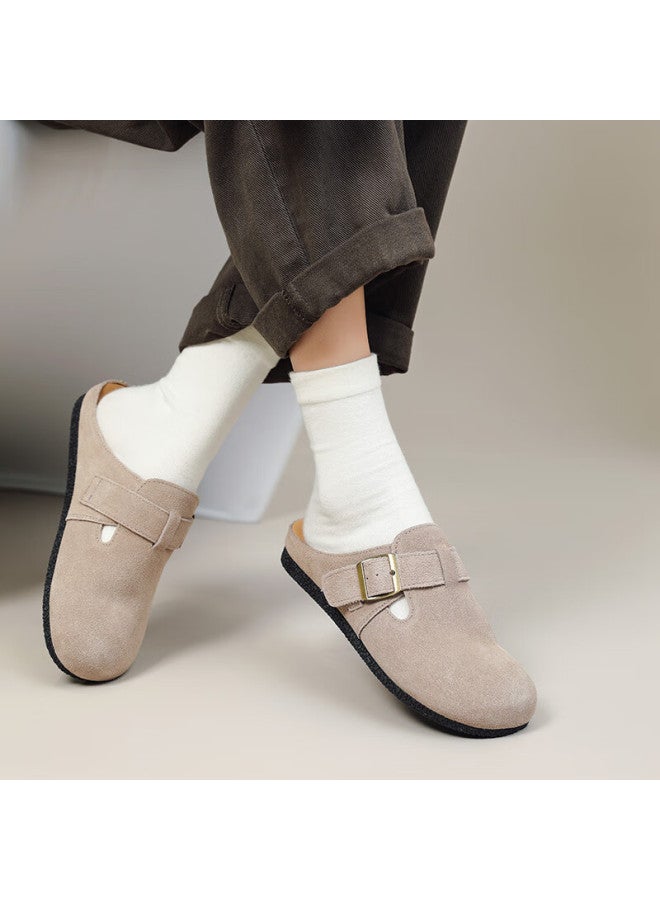 Daphne Women's Flat Shoes, Spring Season, Lightweight, Closed-toe Slippers, Sandals, Loafers, Women's Shoes, Gray, Size 36 - Image 5