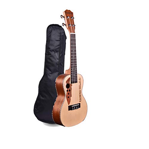 Kadence UKC01-SPL Concert 23" Acoustic Ukulele | Spruce Wood | Comes with Bag | Includes Learning Course | Natural - Image 2
