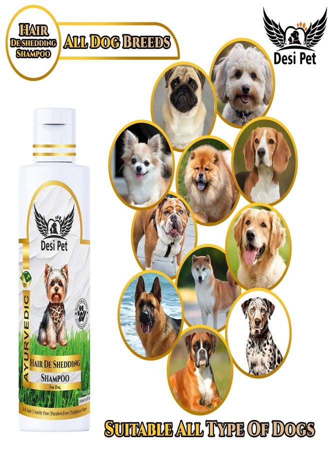 Desi Pet Hair De Shedding Shampoo for Dog, Puppy | Dog Shampoo for Repair & Strengthening Damaged Fur, Reduces Hair Fall, Cleans & Conditions | Hair Fall Control Shampoo for All Dog Breed – 200ml - Image 3