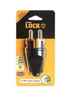 Power Lock I-Lock Power Plug - 16 A - 250 Volt - 3500 Watt - Prevents The Plug From Going Out  - Image 1