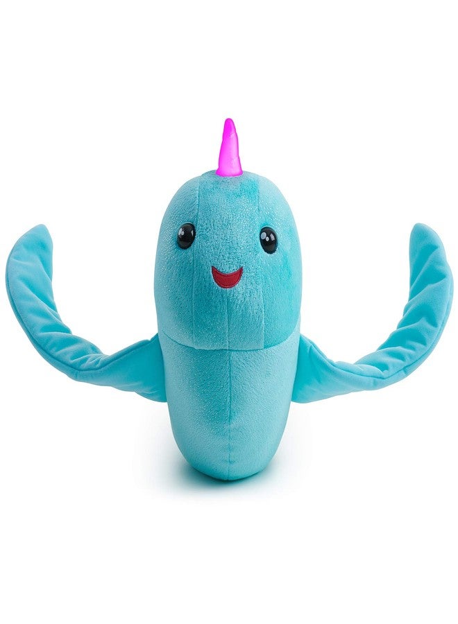 WowWee Fingerlings Hugs - Nikki (Blue Glitter) - Interactive Plush Narwhal - Image 3