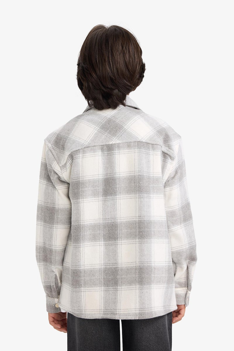 ديفاكتو قميص بولو للأولاد بمقاس كبير وأكمام طويلة وياقة بولو - Image 5