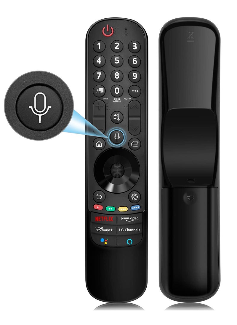 أنمي - جهاز تحكم سحري (LG Smart TV) بديل جهاز التحكم عن بعد مع وظيفة التوجيه والصوت، متوافق مع LG 2021/2022 UHD OLED QNED NanoCell 4K 8K TV Smart TV - Image 1