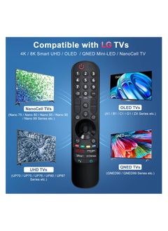 أنمي جهاز تحكم سحري (LG Smart TV) بديل جهاز التحكم عن بعد مع وظيفة التوجيه والصوت، متوافق مع LG 2021/2022 UHD OLED QNED NanoCell 4K 8K TV Smart TV  - Image 3