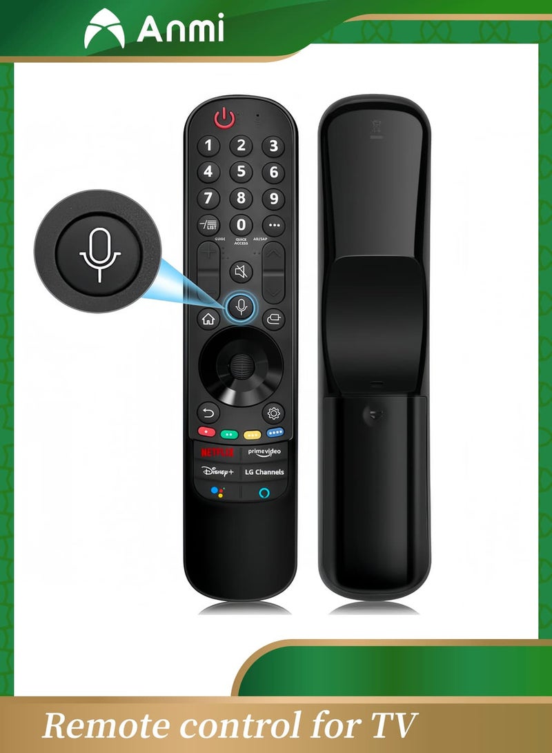 Anmi Magic Remote AN-MR22GA Replacement for LG Smart TV Remote with Google/Alexa Voice and Pointer Function Universal LG Remote Control for LG UHD OLED QNED NanoCell 4K 8K 2021 2022 2023 Models
