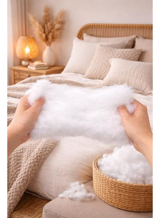 600g Polyester Fiber Filling – High-Quality Fiber Filling – Pillow, Sofa, Chair Bag, and Toy Filling – Soft and Flexible Hollow Fiber – Anti-Clumping - Image 3
