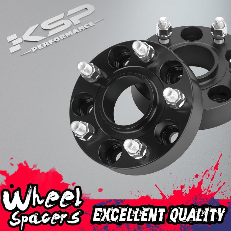 KSP PERFORMANCE KSP 5x5 Wheel Spacers for Grand Cherokee 2011-2025, 1.5inch 5x127mm Hubcentric Spacer fit Wrangler JL/JLU 2018-2025, 38mm Thick Spacer with 71.5mm Hub bore M14x1.5 Stud Work On Gladiator JT 2019-2025 - Image 5