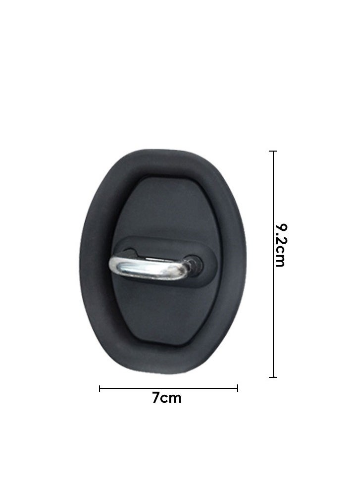 Generic 4 Pcs Car Door Lock Cover, Durable Anti-Rust Protection Cover, Easy Installation for Universal Fit, Stylish and Protective Lock Caps for All Vehicle, Enhance Security and Prevent Wear and Tear  - Image 2