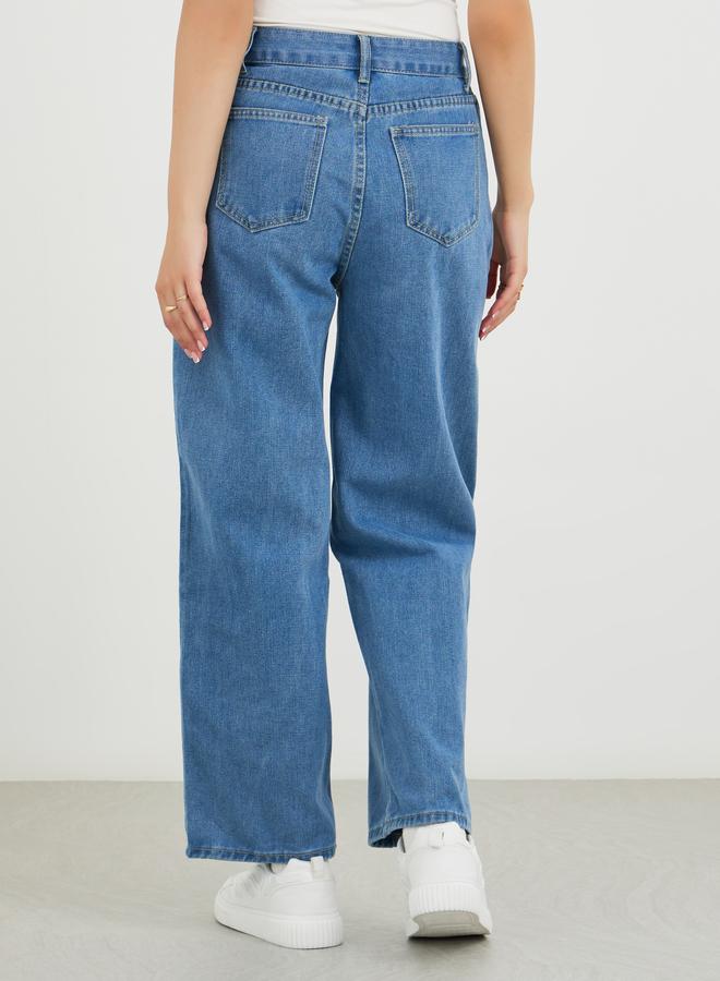 Take Two Mid Rise Wide Leg Jeans - Image 4