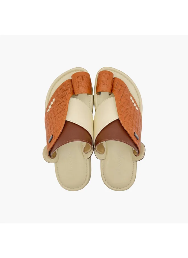 Al Waha Men's Panelled Slip-On Arabic Sandals
