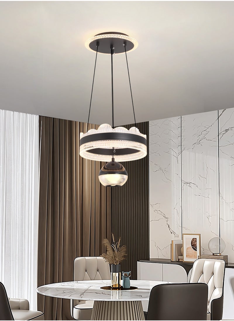 Single Pendant Light Dining Room, Small LED Black Modern Classic Pendant Light Fixtures Suitable for Kitchen Table, Adjustable Color Temperature Acrylic Pendant Lamp - pzsku/Z6B9256643EF9D59CAA27Z/45/_/1702973551/4cd670bf-c265-458f-8194-a6ed5dc413c5