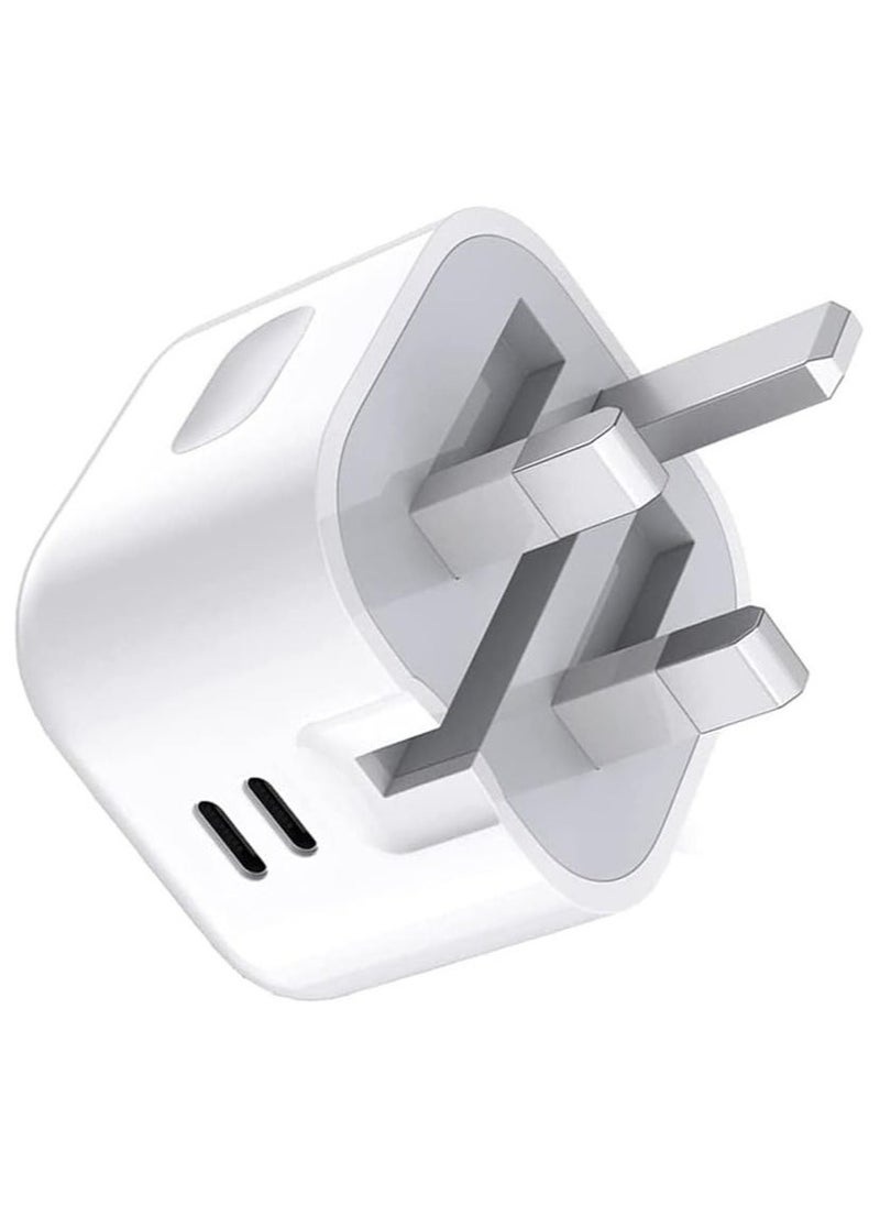 ELTRAZONE For Nothing Phone 2 / Nothing Phone 1 Charger, 35W Dual Port USB C + USB C Charger Plug, Type C PD Adapter Travel GaN Fast Charger Power Adapter Foldable Phone Charger Plug - Image 2