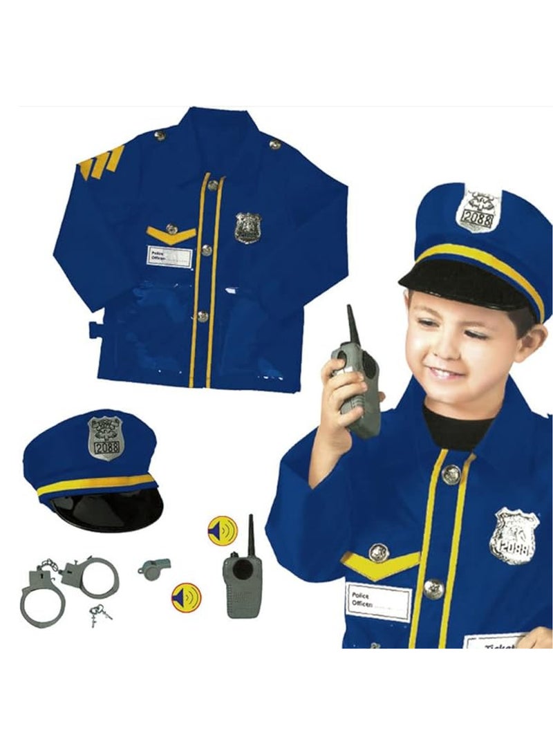 زي ضابط شرطة للأطفال من Le Sheng، الحجم يناسب معظم الأطفال من 3 إلى 8 سنوات، زي لعب الأدوار، رقم 0952-3 - Image 2