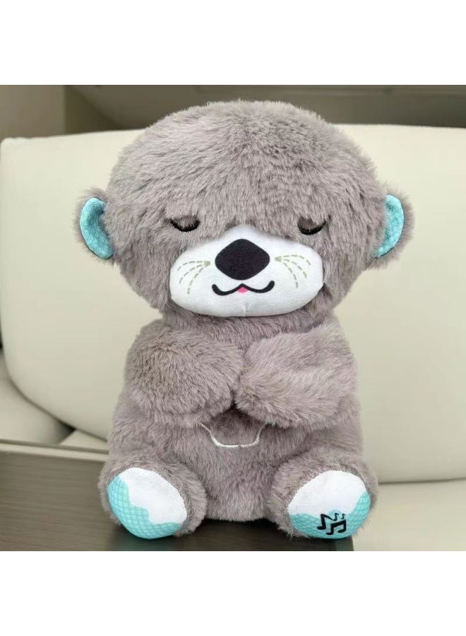Baby Toy Soothe 'n Snuggle Otter Portable Plush Sound Machine with Music Lights & Breathing,4-Level Sound Effect Adjustment,Motion for Newborns 0+ - Image 1