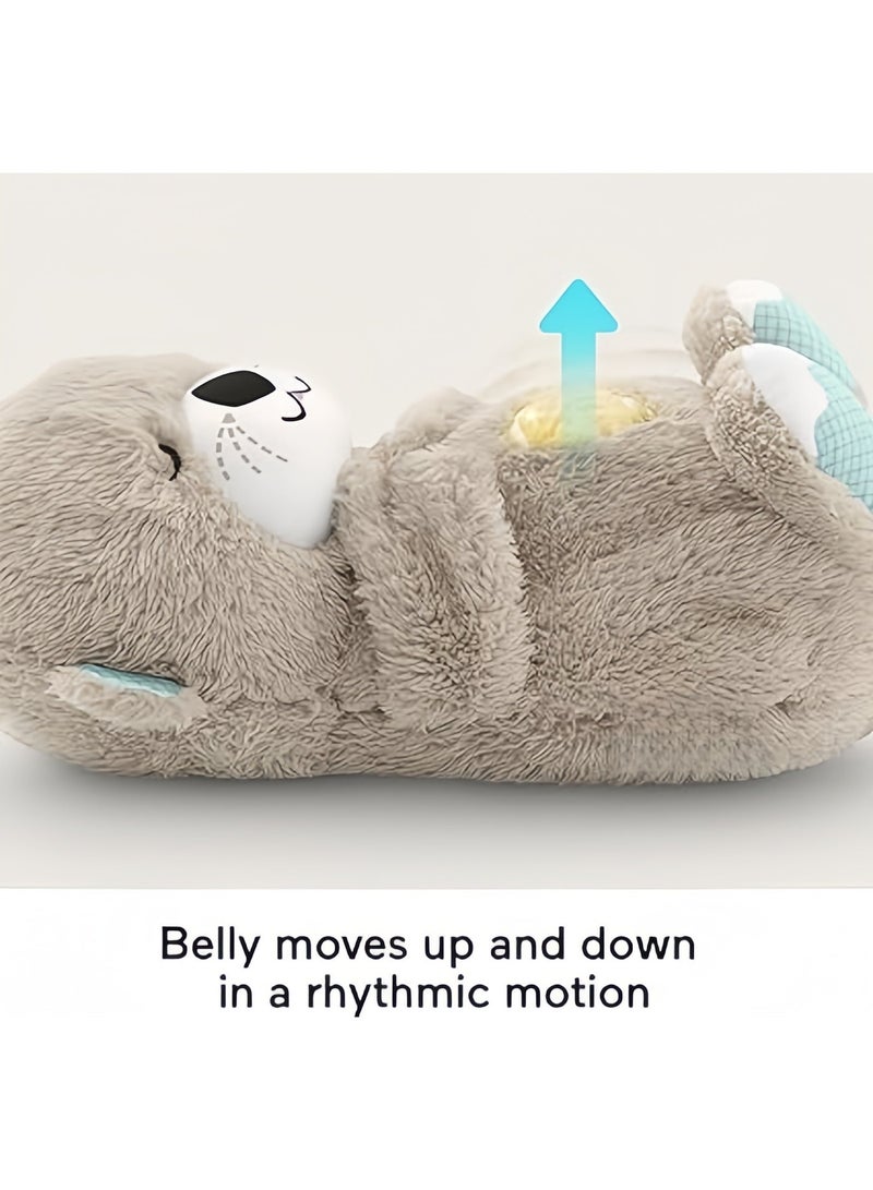 Baby Toy Soothe 'n Snuggle Otter Portable Plush Sound Machine with Music Lights & Breathing,4-Level Sound Effect Adjustment,Motion for Newborns 0+ - Image 3