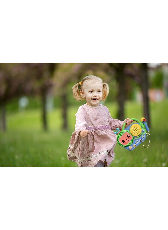 eKids Cocomelon Toy Singalong Boombox with Microphone and Built-in Music, Toddler Toys for Fans of Cocomelon Gifts - Image 5